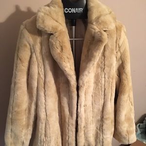 Faux fur coat
